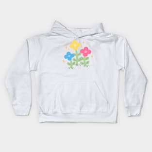 Pansexual Pride Flowers Kids Hoodie